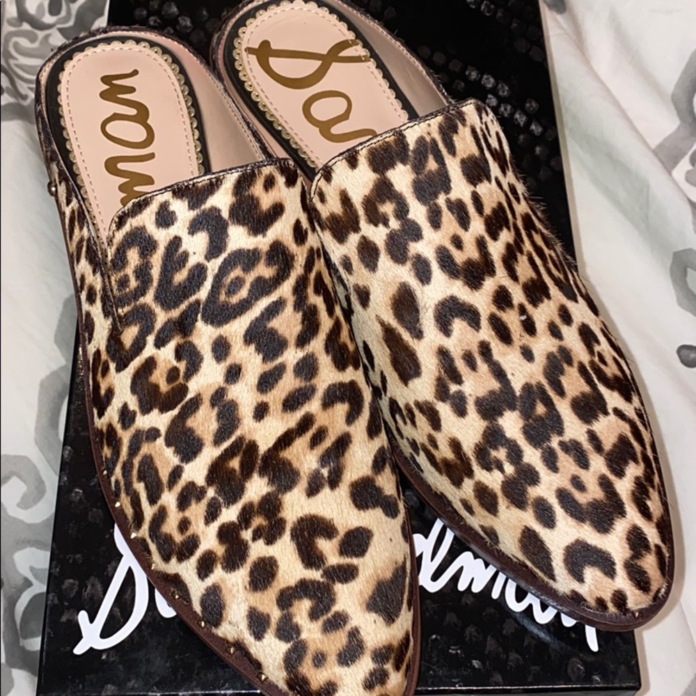 Sam Edelman Cheetah/Leopard Print Mule Size 7.5